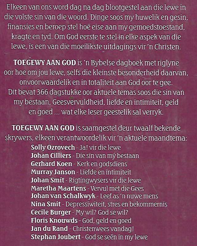 Toegewy aan God: #66 Inspirerende Dagstukke deur 12 Gewilde Skrywers