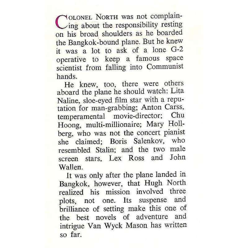 Secret Mission to Bangkok | Van Wyck Mason