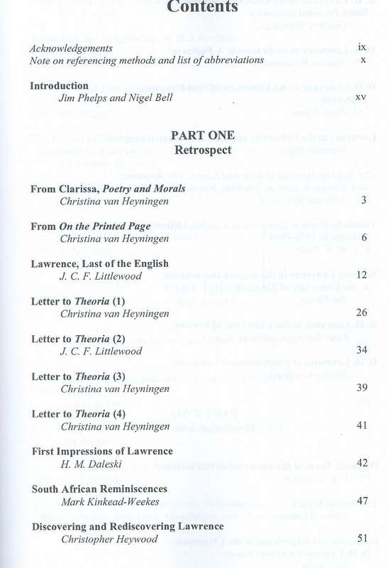 D. H. Lawrence Around the World: South African Perspectives | Jim Phelps & Nigel Ball (Eds.)