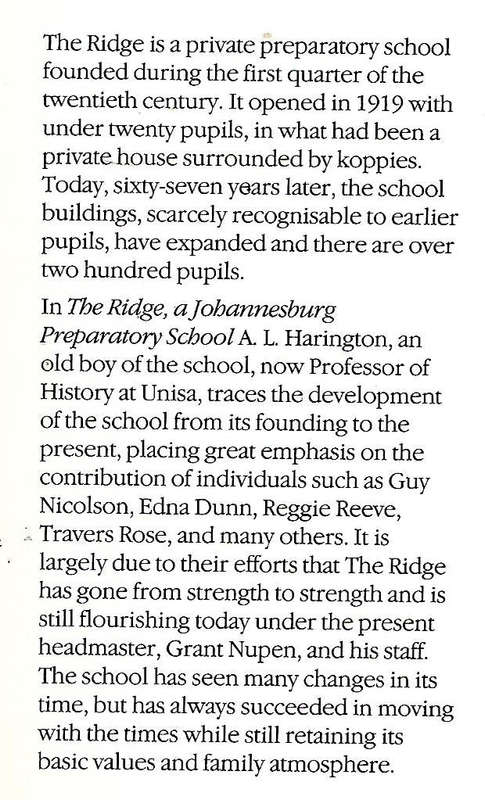 The Ridge: A Johannesburg Preparatory School | Andrew Harington