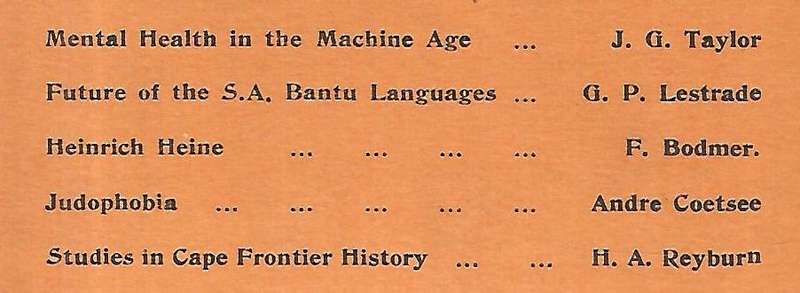 The Critic: A South African Quarterly Journal (Vol. 3, No. 3, April 1935)