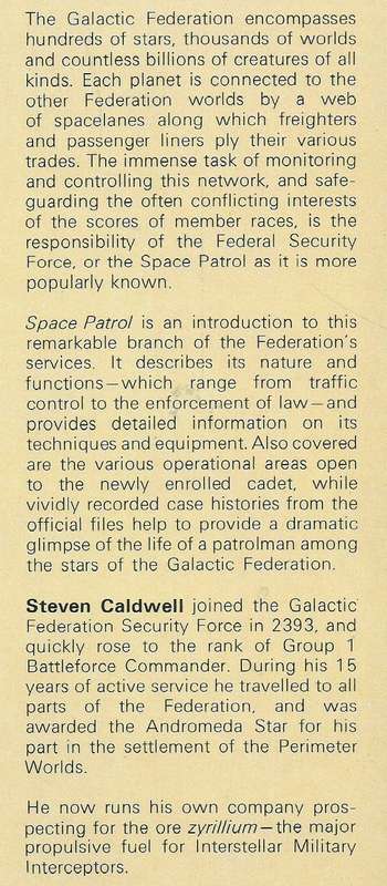 Space Patrol: The Official Guide to the Galactic Security Force | Steven Caldwell