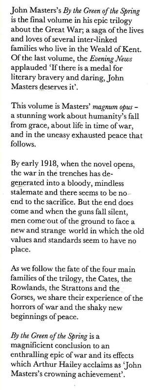 By the Green of the Spring | John Masters