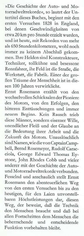 Phanomen Geschwindigkeit: Die Geschichte der Auto- und Motorradweltrekorde (German) | Ernst Roseman