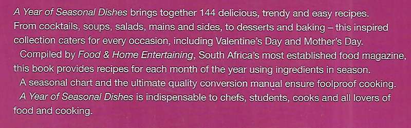 A Year of Seasonal Dishes