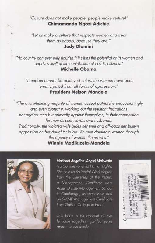 Femicide: A Family Relives Its Pain (Inscribed by Author) | Angie Makwetla