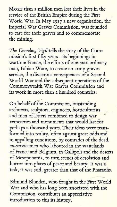 The Unending Vigil: A History of the Commonwealth War Graves Commission, 1917-1967 | Philip Longw...