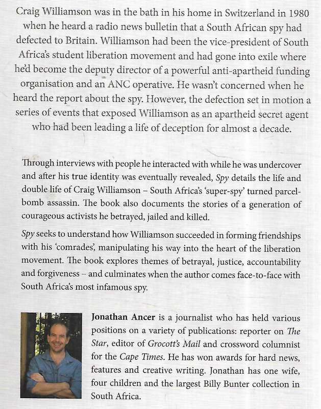 Spy: Uncovering Craig Williamson (Inscribd by Author) | Jonathan Ancer