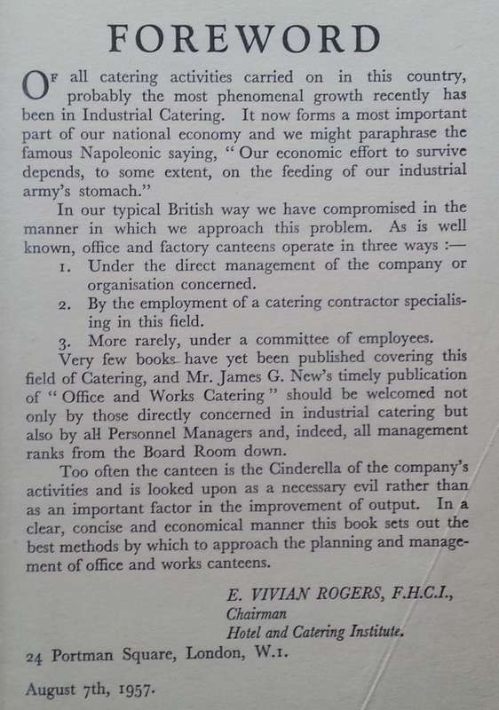 Office and Works Catering | James G. New