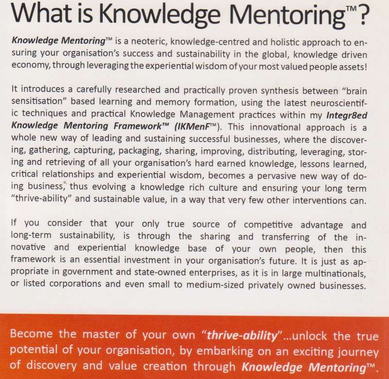 Knowledge Mentoring: A Framework to Bridge the Global Scarce and Critical Knowledge Crisis (inscr...