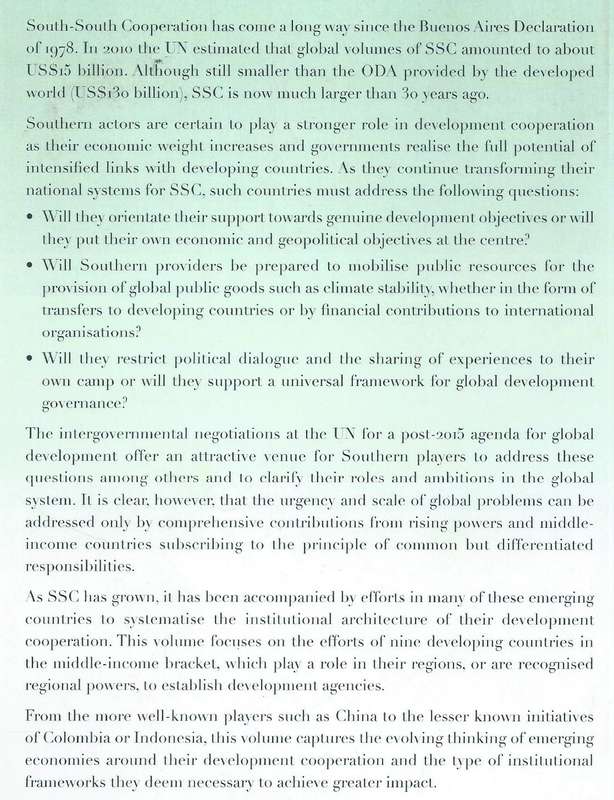 Institutional Architecture & Development: Responses from Emerging Powers | Elizabeth Sidiropoulos...