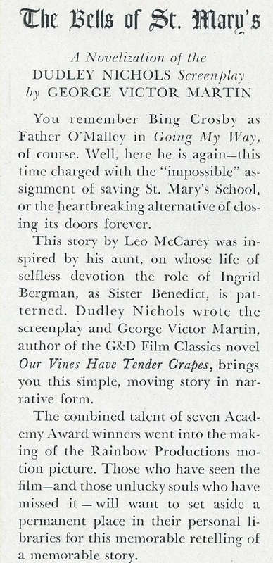 The Bells of St. Mary's | Victor Martin & Dudley Nichols