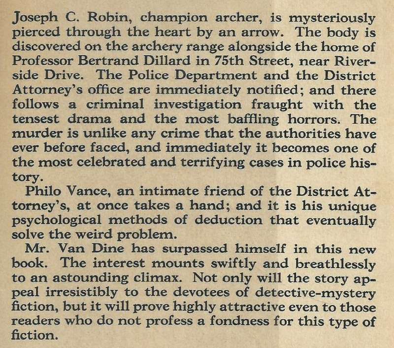 The Bishop Murder Case (First Edition, 1929) | S. S. van Dine