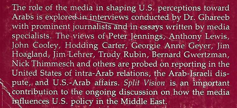 Split Vision: The Portrayal of Arabs in the American Media | Edmund Ghareeb (Ed.)