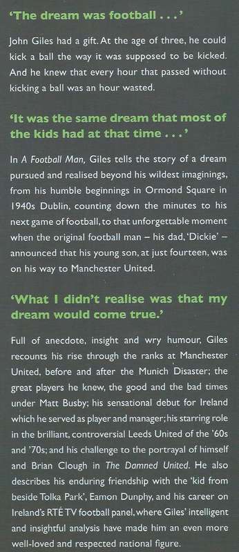 John Giles: A Football Man, The Autobiography | John Giles