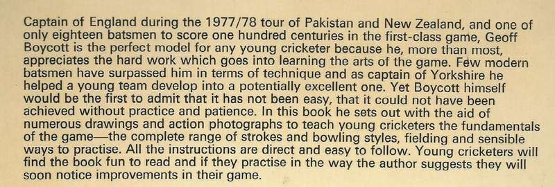 Geoff Boycott's Book for Young Cricketers (Inscribed by Author) | Geoff Boycott