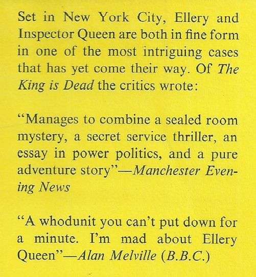 The King is Dead | Ellery Queen