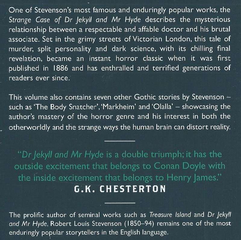 Strange Case of Dr Jekyll & Mr Hyde, and Other Stories | Robert Louis Stevenson