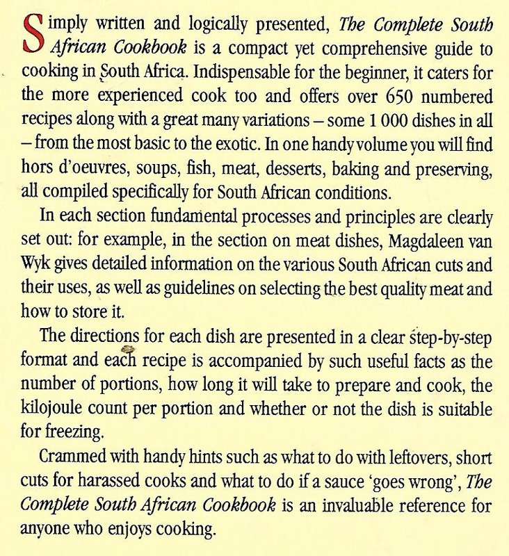 The Complete South African Cookbook | Magdaleen van Wyk