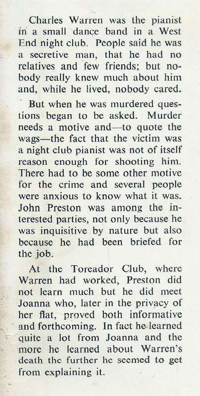 Killing Comes Easy (First Edition, 1958) | Peter Chester