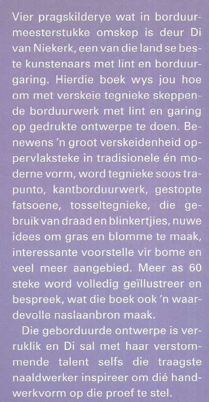 Droomtonele vir Lintborduur en Stumpwerk (Afrikaans) | Di van Niekerk