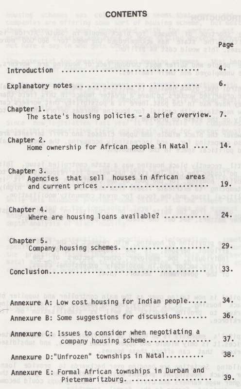 Housing For Black Workers: Issues for Discussion, Practical Information | Jillian Nicholson