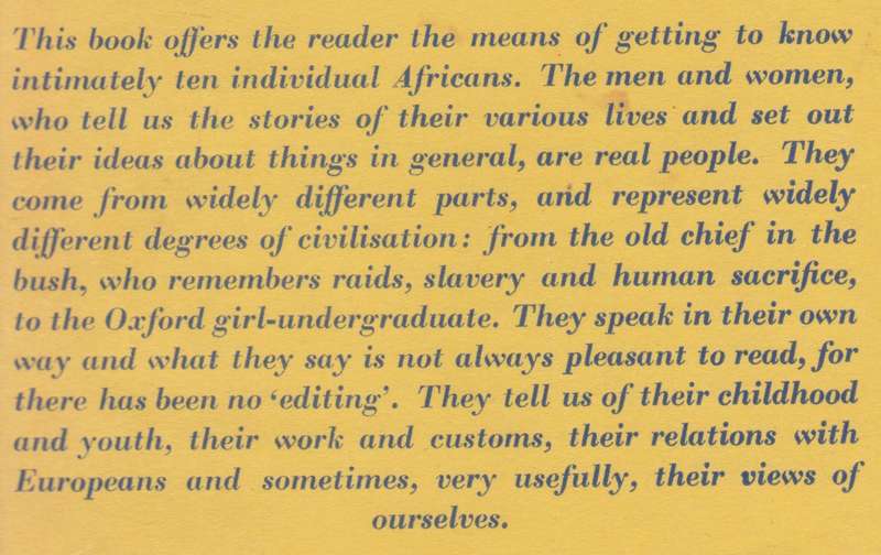 Ten Africans | Margery Perham (Ed.)