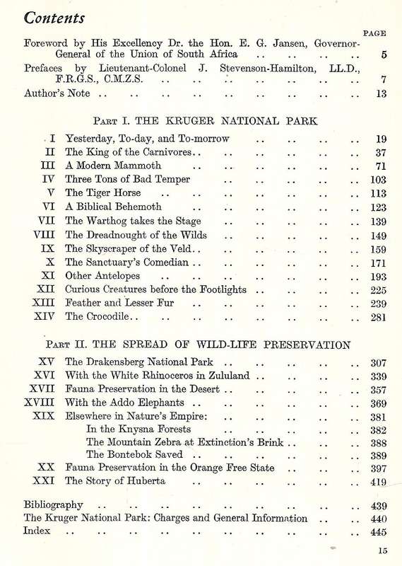 Sanctuary (On the Kruger National Park and Wildlife Preservation) | C. S. Stokes