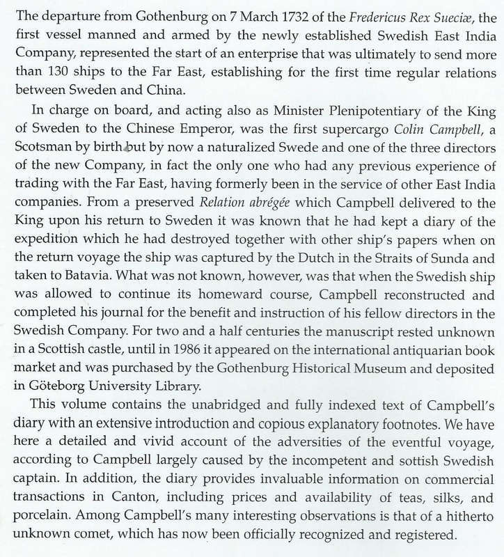 A Passage to China: Colin Campbell's Diary of the First Swedish East India Company Expedition to ...