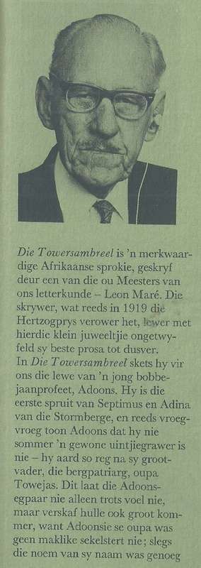 Die Towersambreel: 'n Sprokie (Inscribed by Author) | Leon Mare