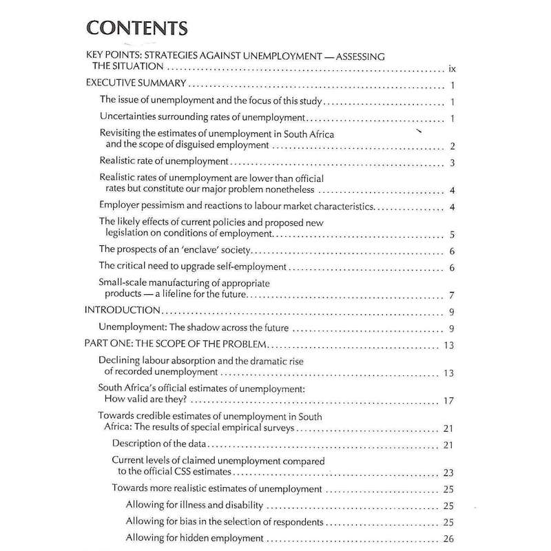 Unemployment in South Africa: The Facts, the Prospects and an Exploration of Solutions | Lawrence...