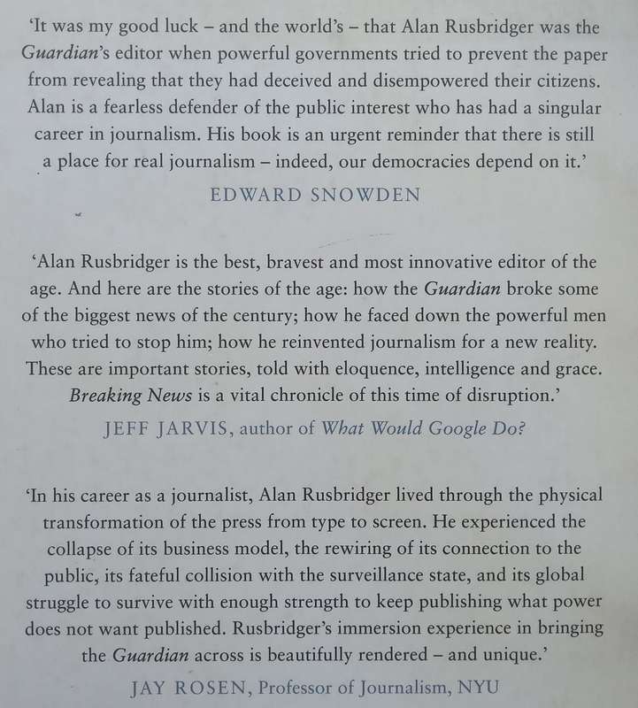 Breaking News: The Remaking of Journalism and Why it Matters New | Alan Rusbridger