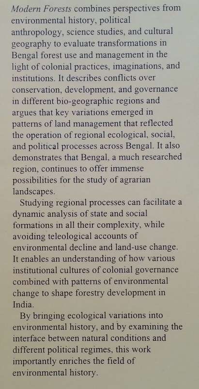 Modern Forests: Statemaking and Environmental Change in Colonial Eastern India | K. Sivaramakrishnan