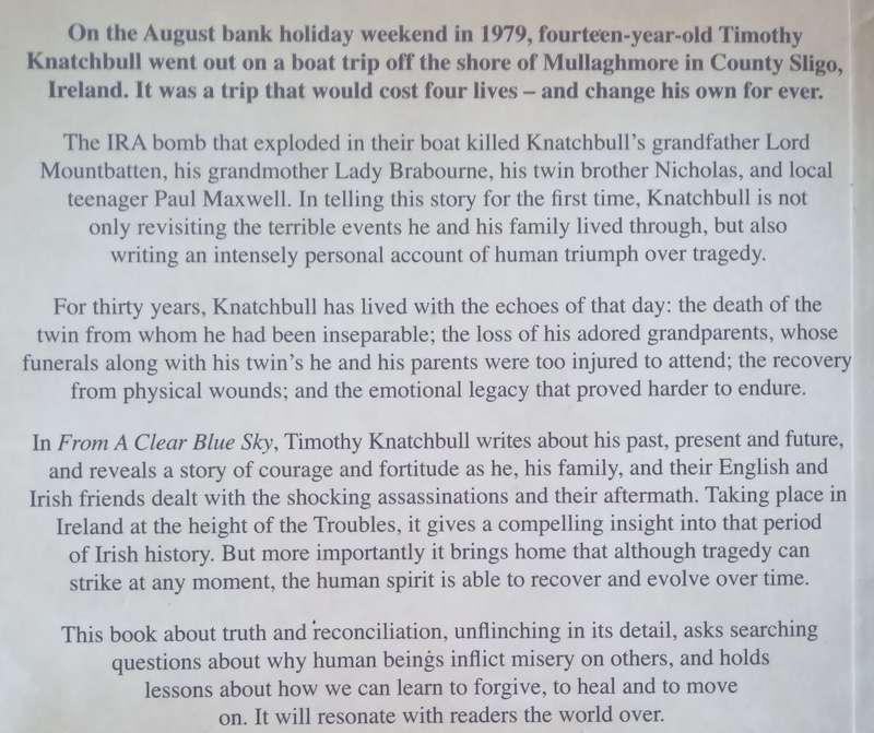 From a Clear Blue Sky: Surviving the Mountbatten Bomb | Timothy Knatchbull