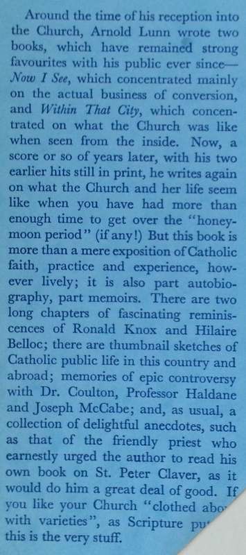 And Yet so New | Sir Arnold Lunn
