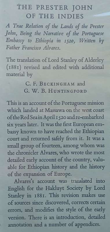 The Prester John of the Indies (2 Vols.) | C. F. Beckingham & G. W. B. Huntingford (Eds.)
