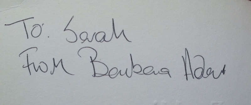 End (Inscribed by Author) | Barbara Adair