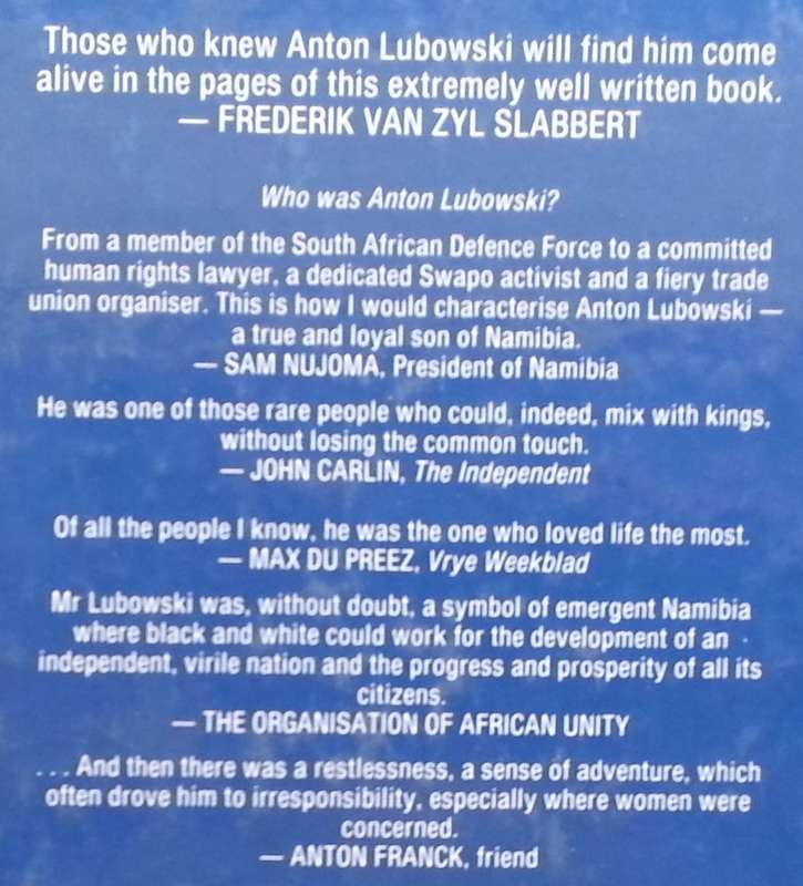 Anton Lubowski: Paradox of a Man | Molly Lubowski & Marita van der Vyver