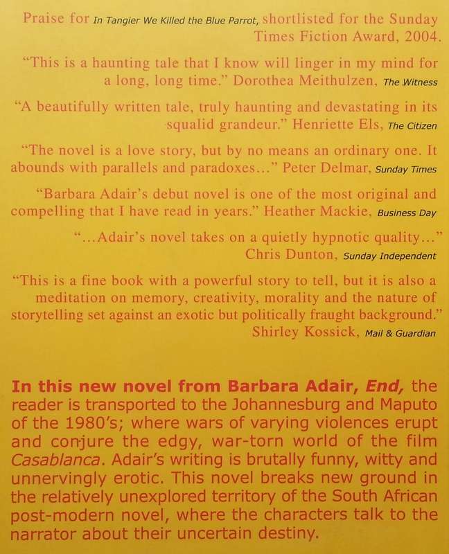 End (Inscribed by Author) | Barbara Adair