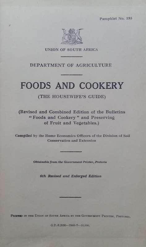Foods and Cookery (6th Edition)