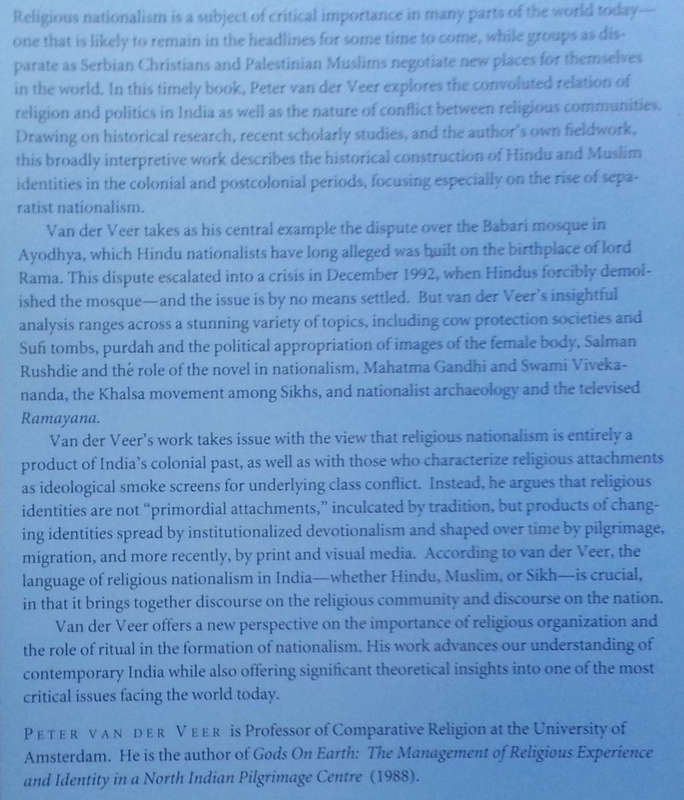 Religious Nationalism: Hindus and Muslims in India | Peter van der Veer
