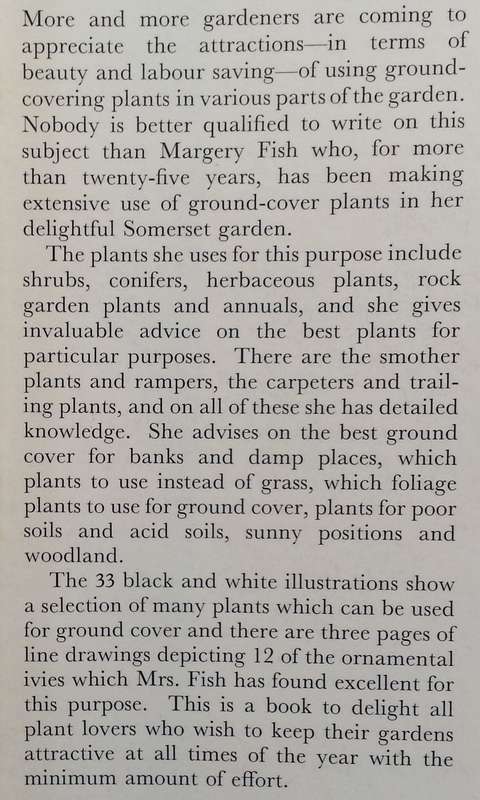Ground Cover Plants | Margery Fish