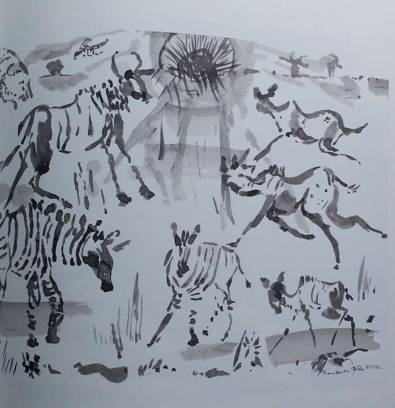 Elephants in Ink | Roswitha von Glehn