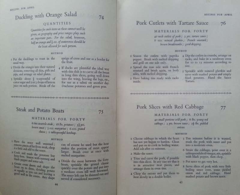 Monthly Recipes for the Hotelier and Caterer | Maude Preece