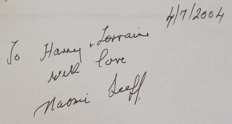 Portals of Memory (Inscribed by Sydney Seeffs Wife Naomi) | Sydney Seeff