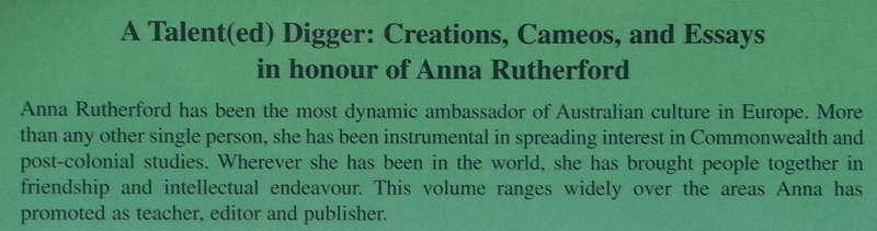 A Talent(ed) Digger: Creations, Cameos and Essays in Honour of Anna Rutherford | Hena Maes-Jeline...