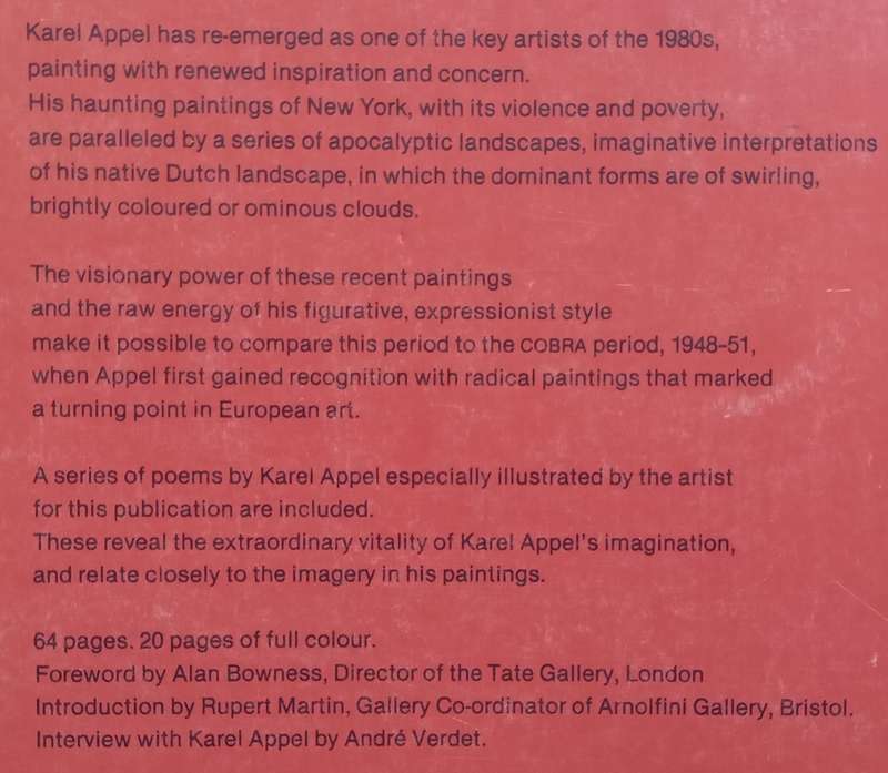 Karel Appel: Paintings 1980-85 (Book to Accompany the Exhibition) | Rupert Martin (Ed.)