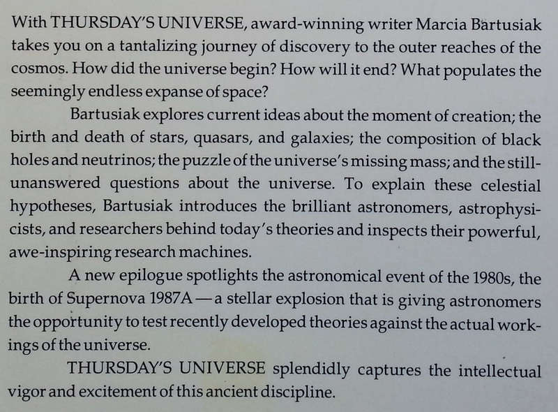 Thursday's Universe | Marcia Bartusiak