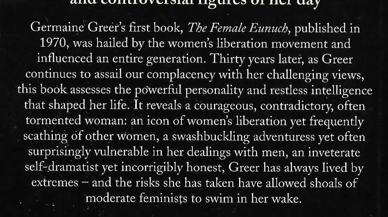 Germaine Greer: Untamed Shrew | Christine Wallace