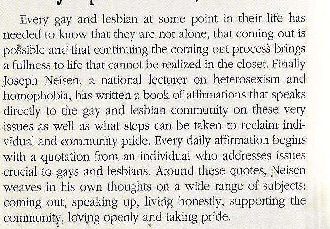 Reclaiming Pride (Daily Reflections on Gay and Lesbian life) | Joseph H. Neisen, Ph.D.